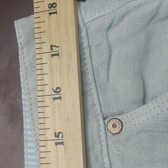 Poetry Linen Gray Straight Leg Pants Size 12 - Picture 8 of 8